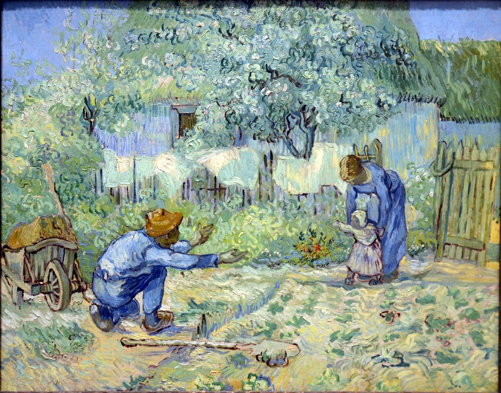 15 First Steps, after Millet - Vincent van Gogh 1890 - New York Metropolitan Museum of Art.jpg